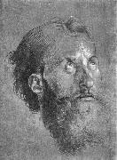 Albrecht Durer Head of an Apostle Looking Upward painting